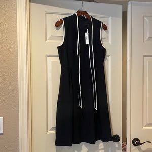 Jcrew Italian Crepe Wool Tie Neck Bow Dress NWT size 6